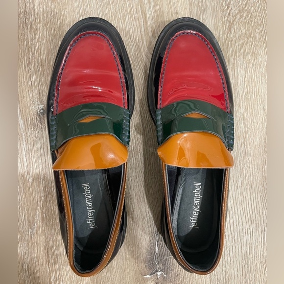 Jeffrey Campbell Lenna Penny Loafers Colorful - Picture 6 of 10